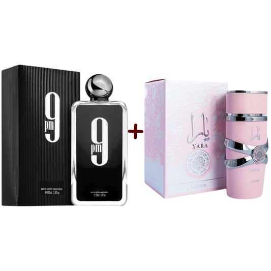 PROMO - LATTAFA YARA 100 ML + AFNAN 9 PM 100 ML