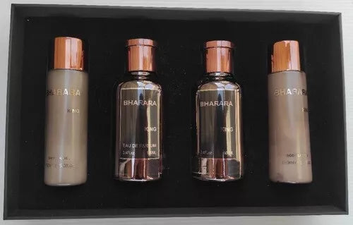 SET BHARARA KING X 4 PZ BODY LOTION 150 ML + AFTER SHAVE + SHOWER GEL + PERFUME