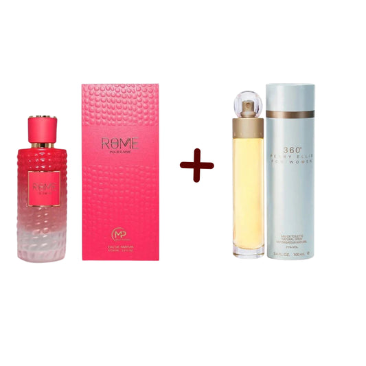 PROMO-  ROME POUR FEMME 100 ML  + 360° PERRY ELLIS  100 ML