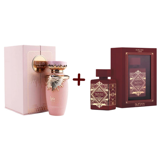 PROMO -LATTAFA HAYA 100 ML + LATTAFA SUBLIME  100 ML