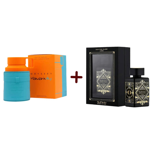 PROMO -ODYSSEY MANDARIN SKY 100 ML +  LATTAFA OUD FOR GLORY  100 ML