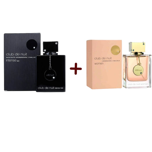 PROMO-  ARMAF CLUB DE NUIT INTENSE 105ML   + ARMAF CLUB DE NUIT WOMAN  105 ML