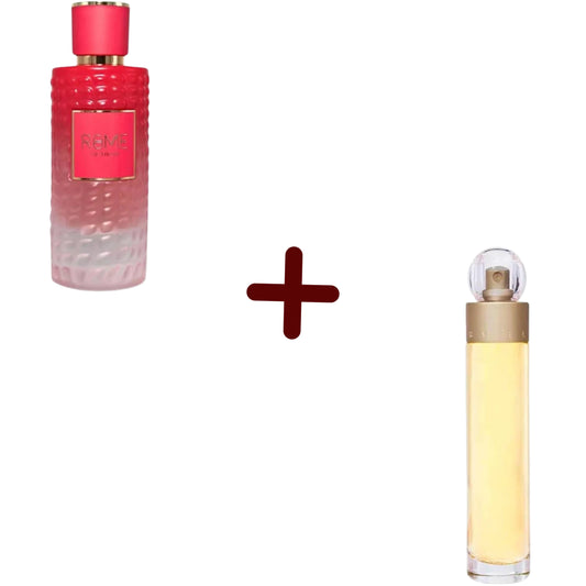 PROMO-  ROME POUR FEMME 100 ML  + 360° PERRY ELLIS  100 ML