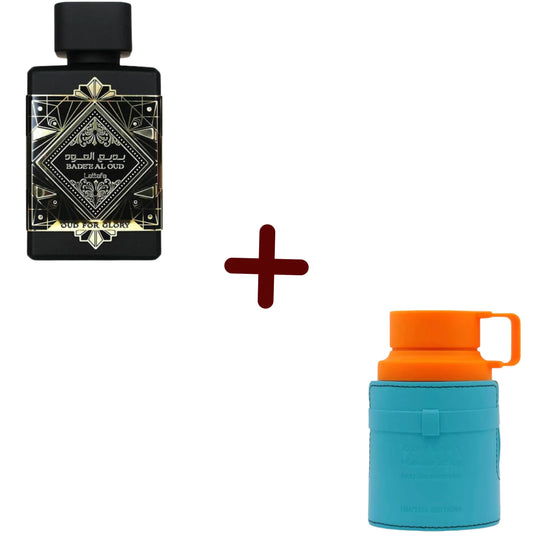 PROMO -ODYSSEY MANDARIN SKY 100 ML +  LATTAFA OUD FOR GLORY  100 ML