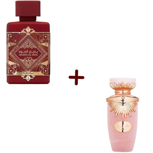 PROMO -LATTAFA HAYA 100 ML + LATTAFA SUBLIME  100 ML