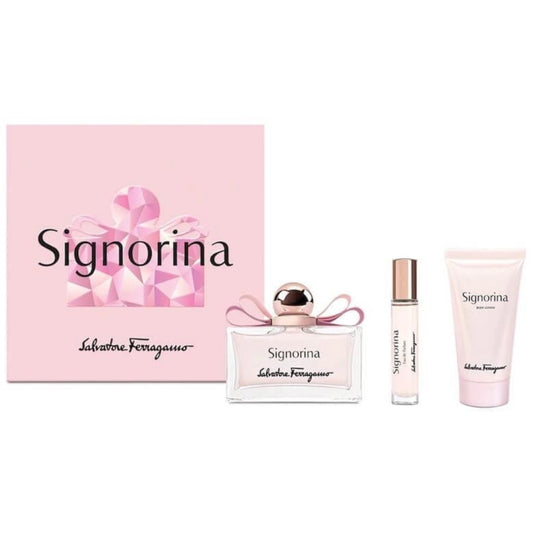 SET SIGNORINA DE SALVATORE FERRAGAMO 3 PIEZAS MUJER EDP