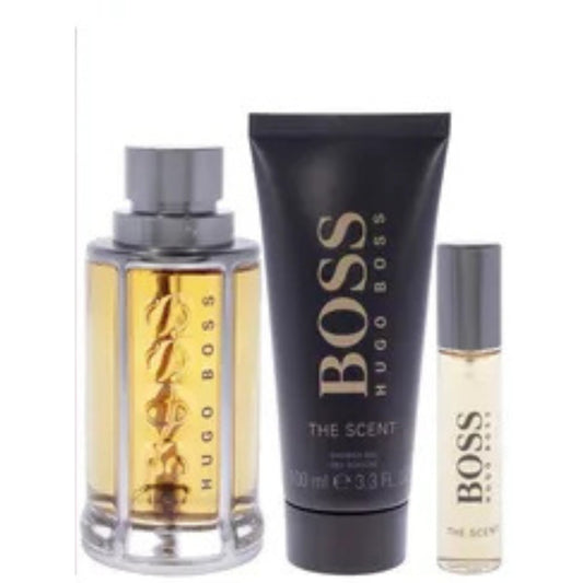 SET HUGO BOSS THE SCENT POR 3 PIEZAS HOMBRE