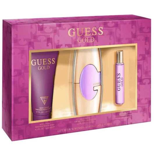 SET GUESS GOLD  POR 3 PIEZAS MUJER