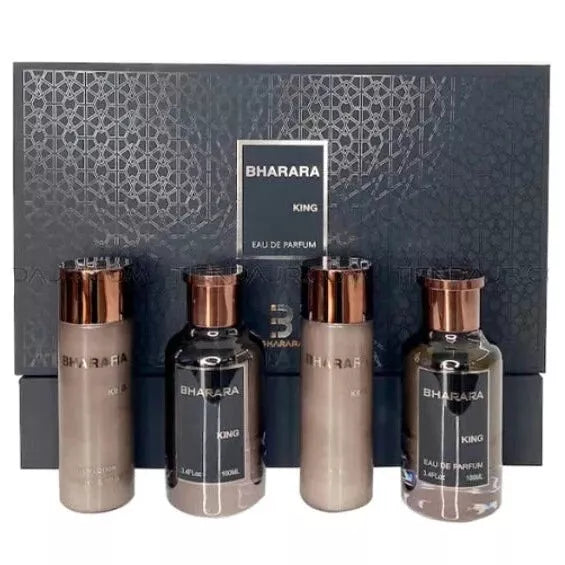 SET BHARARA KING X 4 PZ BODY LOTION 150 ML + AFTER SHAVE + SHOWER GEL + PERFUME