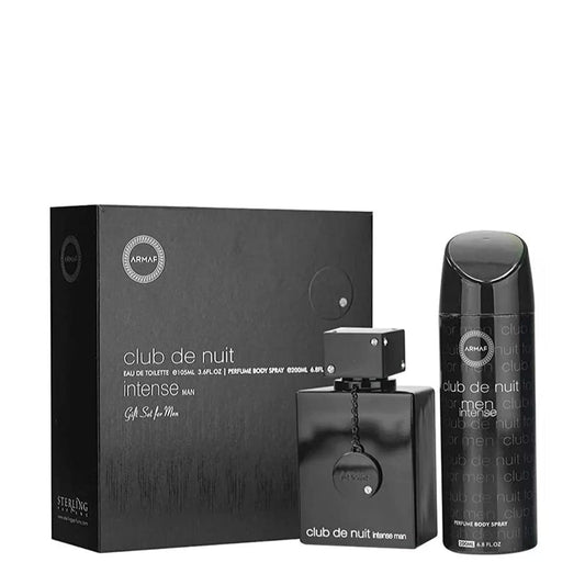 SET CLUB DE NUIT INTENSE MEN X 2 PIEZAS PERFUME 105 ML EDT + BODY SPRAY 200 ML