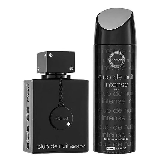 SET CLUB DE NUIT INTENSE MEN X 2 PIEZAS PERFUME 105 ML EDT + BODY SPRAY 200 ML