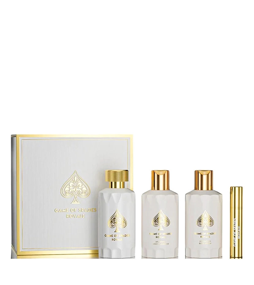 SET GAME OF SPADES ROYALE  POR 4 PIEZAS  EDP
