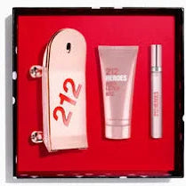 SET 212 HEROES HER X3 PZ PERFUME 80 ML + BODY LOTION+ PERFUMERO 10 ML