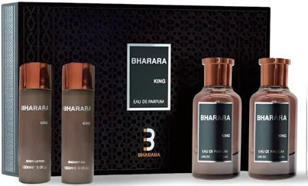 SET BHARARA KING X 4 PZ BODY LOTION 150 ML + AFTER SHAVE + SHOWER GEL + PERFUME